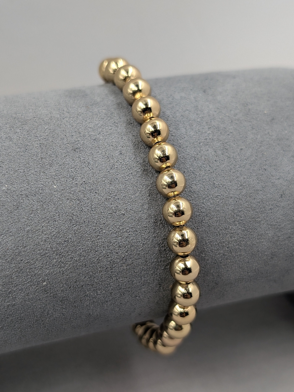 Spartina 449 Gold Tone Round Bead Adjustable Bracelet | M179